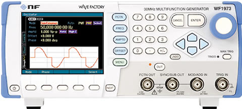 NF WF1973 single channel 30 MHz (sine) 15 MHz (square, pulse) Multi-function generator